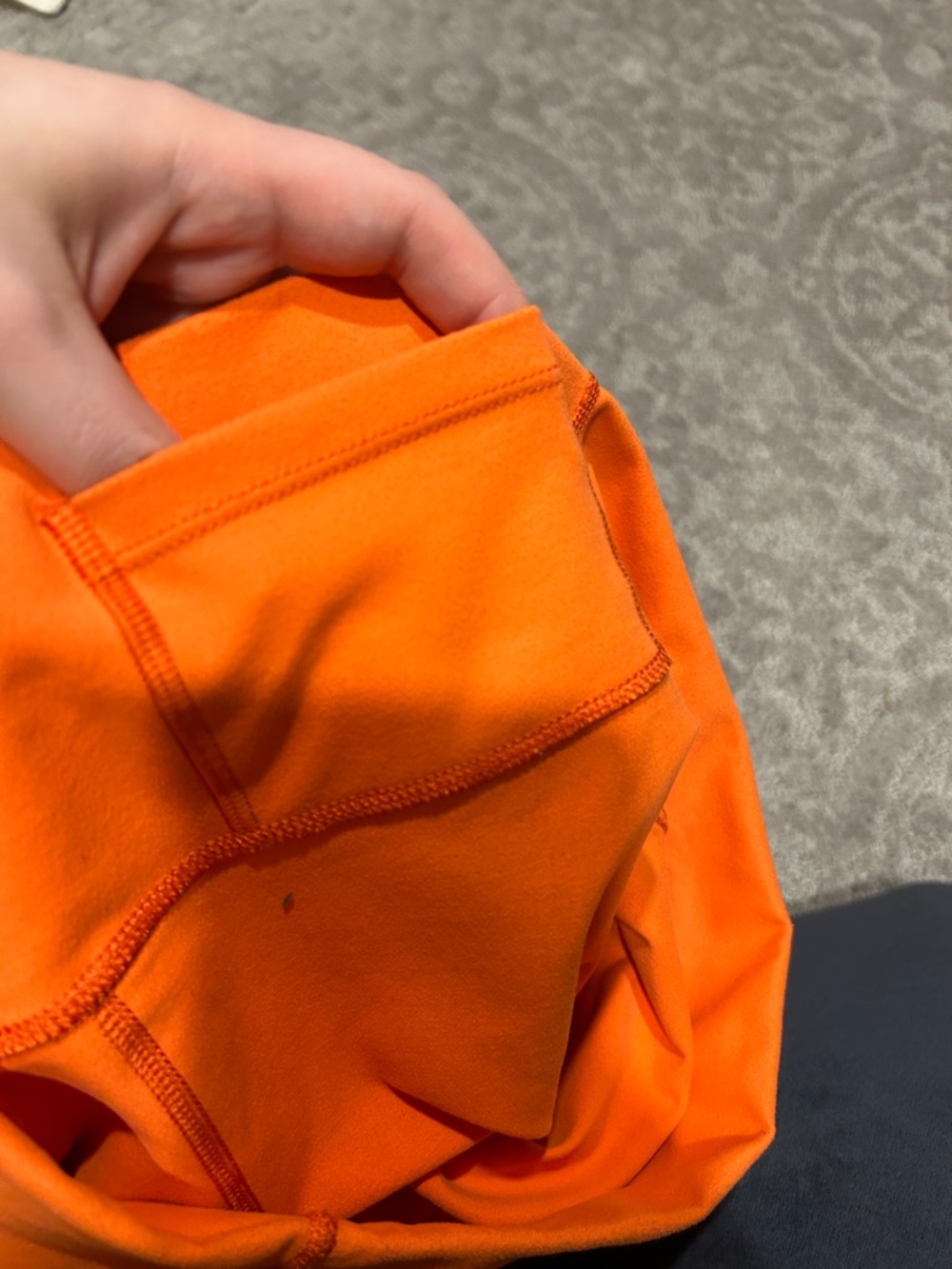 Fabletics Women’s High-Waist Active Leggings & One-Shoulder Sports Bra - Orange - Picture 8 of 11